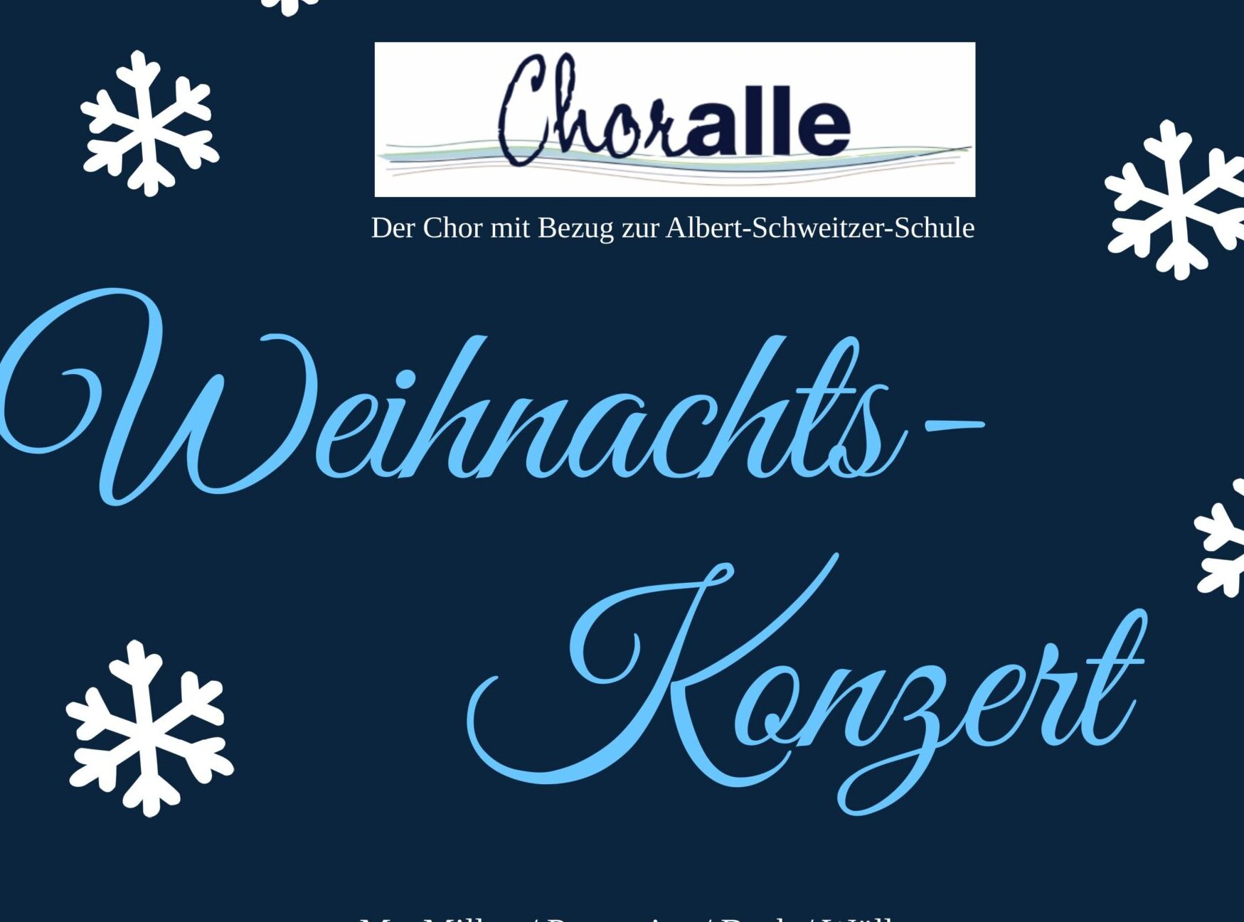 17.12.2024 Weihnachtskonzert Choralle um 19 Uhr St. Lukas Fuhlsbüttel